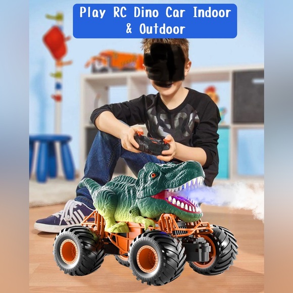 Bennol Remote Control Dinosaur Car, 2.4Ghz RC Truck for Kids NIP - Picture 5 of 11